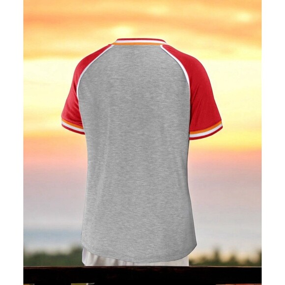 Tampa Bay Buccaneers WEAR by Erin Andrews Women’s Cropped Raglan Top Plus 3X NWT - Picture 3 of 5